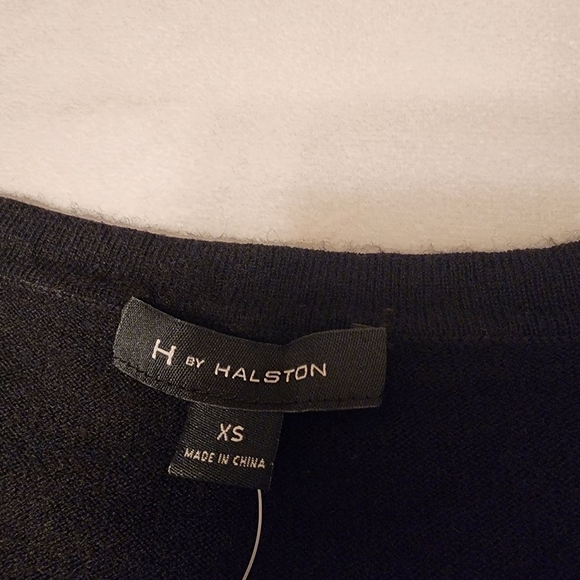 Halston Black Button Down Sweater Size XS - Picture 5 of 11